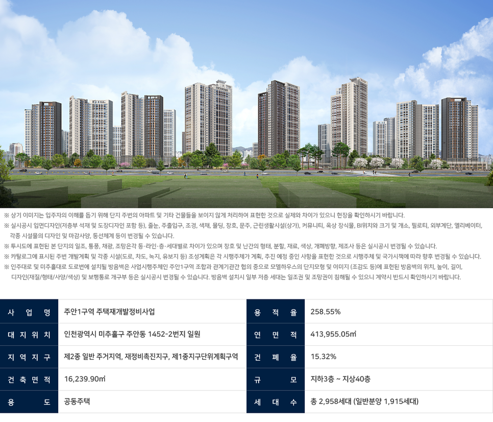 주안 힐스테이트 푸르지오 사업개요